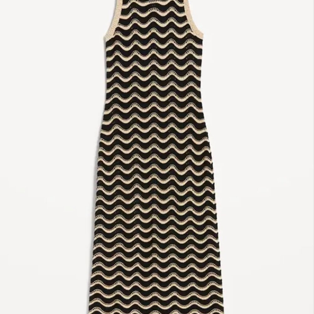 Sleeveless Pointelle Knit Midi Dress • Old Navy • Size Medium - Picture 3 of 9